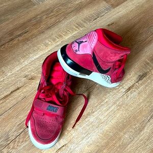 Nike Red and Black Air 5.5Youth